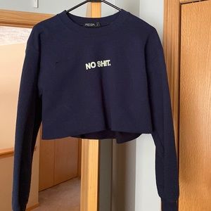 Cropped nasty gal sweatshirt
